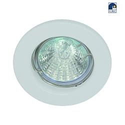 downlight MR16 round, rigid IP20, white matt