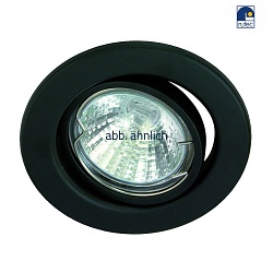 recessed luminaire MR16 swivelling IP20, mat, black