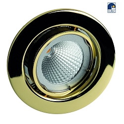 Luce da incasso MR16 girevole IP20, Lucido, Oro