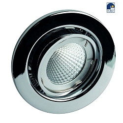 Luce da incasso MR16 girevole IP20, Cromo