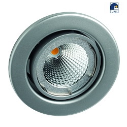 Luce da incasso MR16 girevole IP20, Cromo opaco