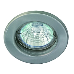 Lumire encastre MR16 rigide IP20, acier inoxydable, scintillant