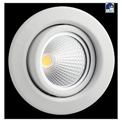 Stainless steel Recessed spot for MR16, without snap ring, swivelling, IP20, white
