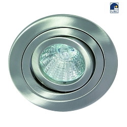 Alu die-cast Recessed spot for MR16, 360 rotatable, IP20, iron brushed