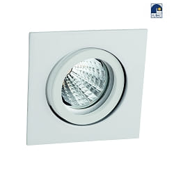 downlight TULKA square, swivelling IP20, powder coated, white matt