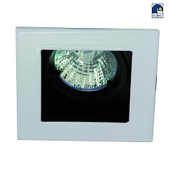 recessed luminaire MR16 swivelling, square IP20, mat, white