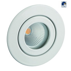 Luce da incasso TULKA V4A rotondo, rigido IP55, Lucido, Bianco