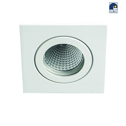 downlight TULKA square, swivelling IP55, powder coated, white matt