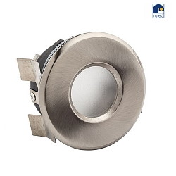 Recessed spot, fixed, IP44, iron brushed