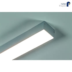 LED Wand-und Deckenleuchte TEIGLIN A, IP20, 118.5cm, 230V, CRI>90, schaltbar, Weialuminium, 56W 4000K 60