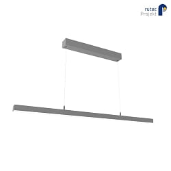 LED Zug-Pendelleuchte TEIGLIN P, 230V, CRi >90, inkl. Baldachin, Hhe verstellbar, Aluminium eloxiert / opal, 56W 4000K
