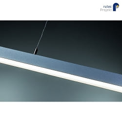 LED Pendelleuchte IRIMA P, IP20, 230V, inkl. Baldachin, Weialuminium, 33W 3000K 3354lm