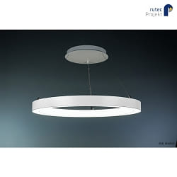 LED Ringleuchte CORMA-515 CASAMBI-Baldachin, IP20, Innen / Unten,  51.5cm, 230V, 46.1W 3000K, CRI80, wei RAL 9010