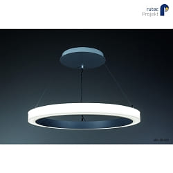 LED Ringleuchte AULE-515 DALI-Baldachin, IP20, Auen / Unten,  51.5cm, 230V, 37.5W 3000K, CRI80, weialuminium