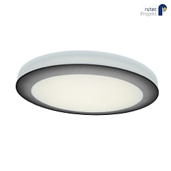 LED Wand- und Deckenleuchte ASCAR DALI, IP20,  43.5cm, 230V, CRI80, DALI dimmbar, Stahl / Acryl, 27W 4000K, grau