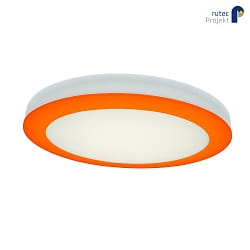 LED Wand- und Deckenleuchte ASCAR DALI, IP20,  43.5cm, 230V, CRI80, DALI dimmbar, Stahl / Acryl, 27W 3000K, orange