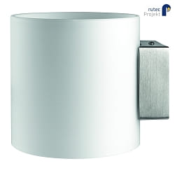 LED Wandleuchte LEGOLIN, IP20, Up/Down, rund, 12cm, 230V, 6W 3000K 2x160, schaltbar, Glas, wei matt / weialu