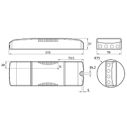 LED driver TRIDONIC,ON/OFF AC/DC SUITABLE current constant, switchable