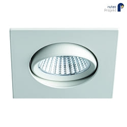 LED Einbaustrahler BAN COB, IP40, quadratisch, 350mA (exkl. BG), CRI >90, schwenkbar, 7W 3000K 640lm 40, wei