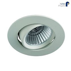 LED Einbaustrahler BAN COB, IP40, rund, 350mA (exkl. BG), CRI >90, schwenkbar, 7W 2700K 620lm 40, wei