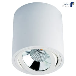 LED Aufbaustrahler MELIMAR COB 36, 6W, 3000K, IP20, 230V, CRI80, schwenkbar, rund, wei