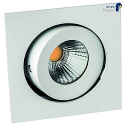 LED Einbaustrahler RINCA COB, IP20, quadratisch, 350mA, 8W 2700K 694lm 25, CRI >90, schwenkbar, drehbar, wei