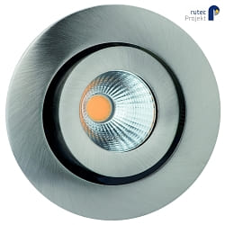 LED Einbaustrahler RINCA COB, IP20, rund, 350mA, 8W 2700K 694lm 25, CRI >90, schwenkbar, drehbar, eisen gebrstet