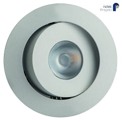 LED Lichtpunkt MENTE COB, IP20, 350mA, 1W 3000K 20, Linsenoptik, schwenkbar, exkl. BG, sandwei, rund,  5.2cm