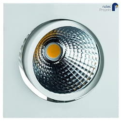 Projecteur encastr GLIN COB 500MA pivotant, carr, courant constant IP40, blanc mat gradable