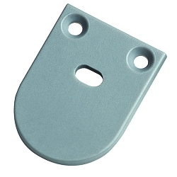 Embout UP20/11 semi-circulaire, avec possibilit d'alimentation, aluminium