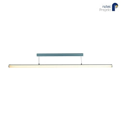 LED Zug-Pendelleuchte RINDA, IP20, 230V, verstellbar, inkl. Baldachin, schaltbar, Alu eloxiert / opal, 27.4W 3000K 1806lm 270