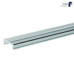 Abdeckung fr Einbaupofil EP18/18 / WEP26/70, PMMA (Acryl), 200cm, klar