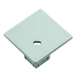 Embout EP30/30 angulaire, version pour montage encastr, avec possibilit d'alimentation, aluminium