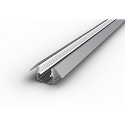 corner profile VARDAFLEX NEON/PLATIN SVQ/TVQ - 45 TILTED- 2M, aluminium