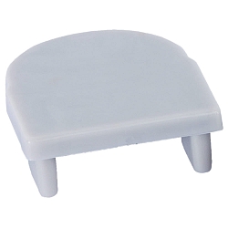 end cap PFH415 / PFH418 (COMBINED WITH COVER PFH891) closed, grey