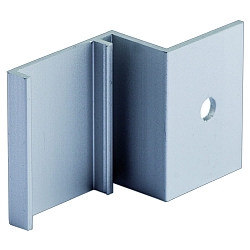 mounting bracket Z-SHAPE FOR FURNITURE-MOUNTING, aluminium