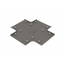 Connettore di profilo VARDAFLEX PLATIN INGROUND (RUP-PGF901) - CROSS CONNECTOR, acciaio inossidabile