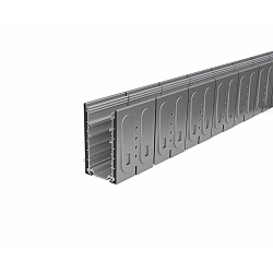 in-ground profile PLATIN INGROUND 3D / BENDABLE - INOX  vertacal, horizontal, bendable, stainless steel