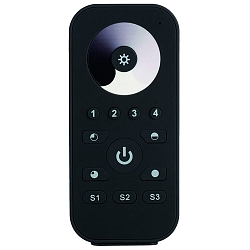 remote control HAND / 4 ZONES / SINGLE COLOUR 1-fold, 1 channel, with output for radio control signal (RF)