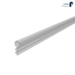 Zubehr fr Aluminium-Sockelleiste - Gummischlauch-Dichtung fr Boden- und Wand-bergang, 4x9mm, 1 Meter, transparent