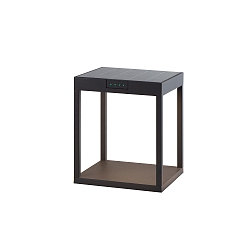 battery solar lamp RADIA GROUND with sensor IP65, graphite grey