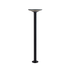 Luce solare ricaricabile KEOPE GROUND con sensore IP65, grigio grafite