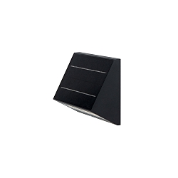 Luce solare ricaricabile ECOSTEP WALL con sensore IP65, grigio grafite