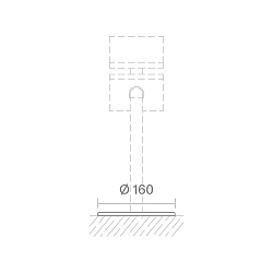 Plaque de base pour lampadaires extrieurs HELIOSTEPPER, gris graphite