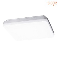 Plafoniera SQUARE IP20, argento dimmerabile