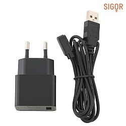 Cble de chargement NUINDIE EASY-CONNECT, avec chargeur, 120cm, noir