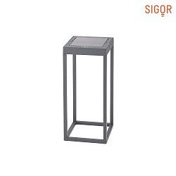 battery table lamp NUMOVE IP54, graphite grey dimmable