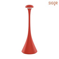 Lampe de table  accu NUDROP CCT Switch, avec variateur tactile IP54, rouge feu gradable