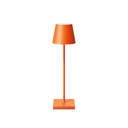 LED-Akku-Tischleuchte NUINDIE USB-C, IP54, rund, 38cm, 2.2W 2200K/2700K (FlexMood), mit Touch-Dimmer + USB-C