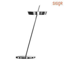 battery table lamp MAHINA IP20, chrome dimmable